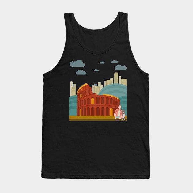 Trip to Rome with my dog Tank Top by Aversome